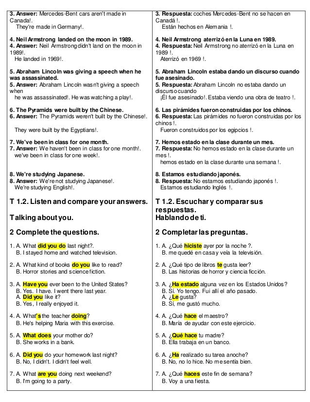 preguntas con have you ever new headweay 3 edicion 2003 libro en ingles y espa 241 ol para preguntas con have you ever new headweay 3 edicion 2003 libro en ingles y espa 241 ol para