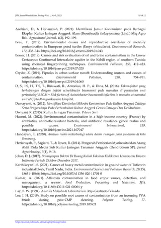 Isolation and Identification of Airborne Microbial Contaminants in ...