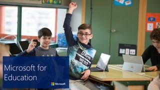 1
Microsoft for
Education
 