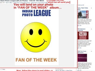 How to Tag your photo in "Fan of the week" album