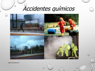 www.amoniaco.cl
Accidentes químicos
 