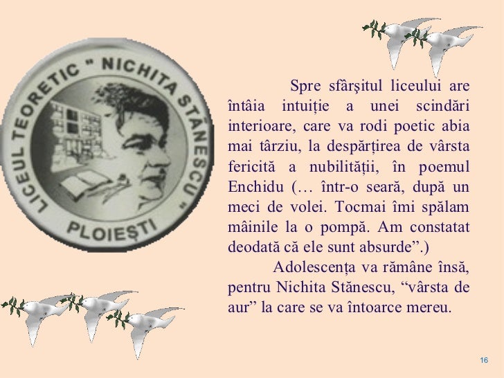 1 Nichita Stanescu Liceu Pedagogic De Prezentat Gata