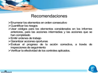 Recomendaciones 