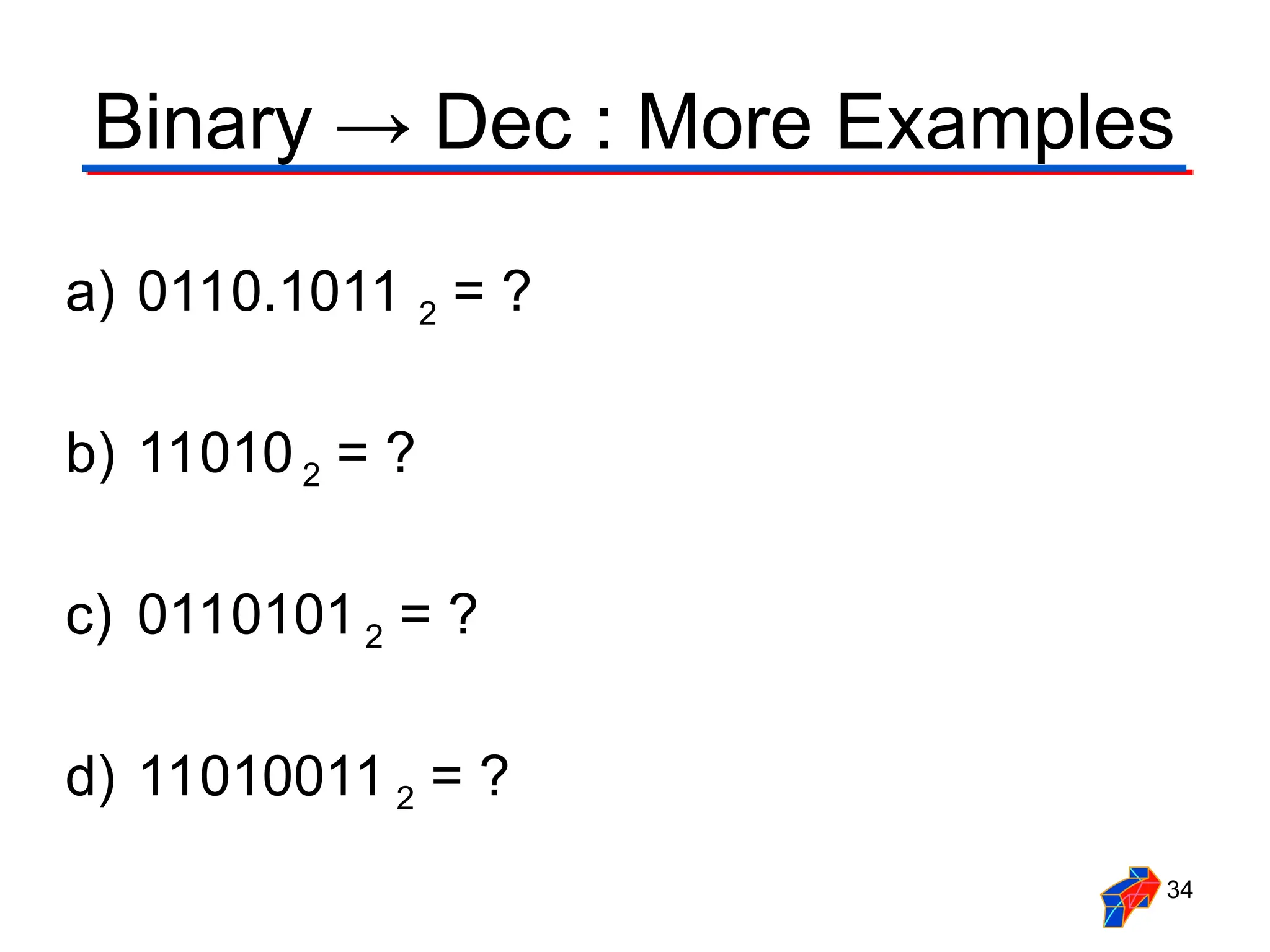 Number System- binary octal hexadecimal numbers | PPT