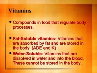 3-1 nutrition nutrients