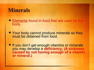 3-1 nutrition nutrients