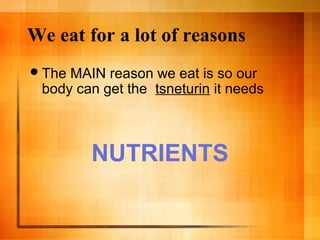 3-1 nutrition nutrients