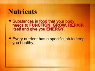 3-1 nutrition nutrients