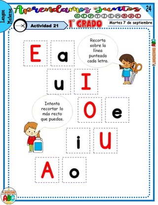 Martes 7 de septiembre
Actividad 21
 
