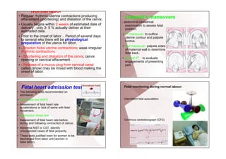 Effacement Testing Obstetrics lectures for undergraduate students | PDF