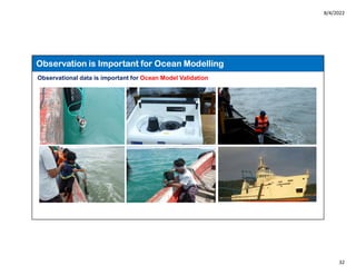 8/4/2022
32
Observation is Important for Ocean Modelling
Observational data is important for Ocean Model Validation
 