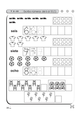 1
30
Escribo números del 6 al 10 (1)T 2-10
ocho
seis
siete
1
2
3
1
 
