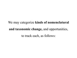 Franz. 2014. Explaining taxonomy's legacy to computers – how and why? Slide 101