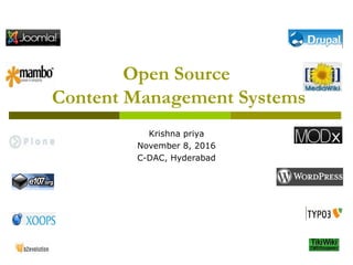 Open Source Content Management Systems | PPT