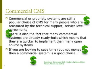 Open Source Content Management Systems | PPT