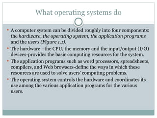 Operating System Does Comprehensive Overview of Operating Systems: Functions and Types ...