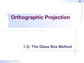 1_Orthographic Projection in engineering drawing | PPTX