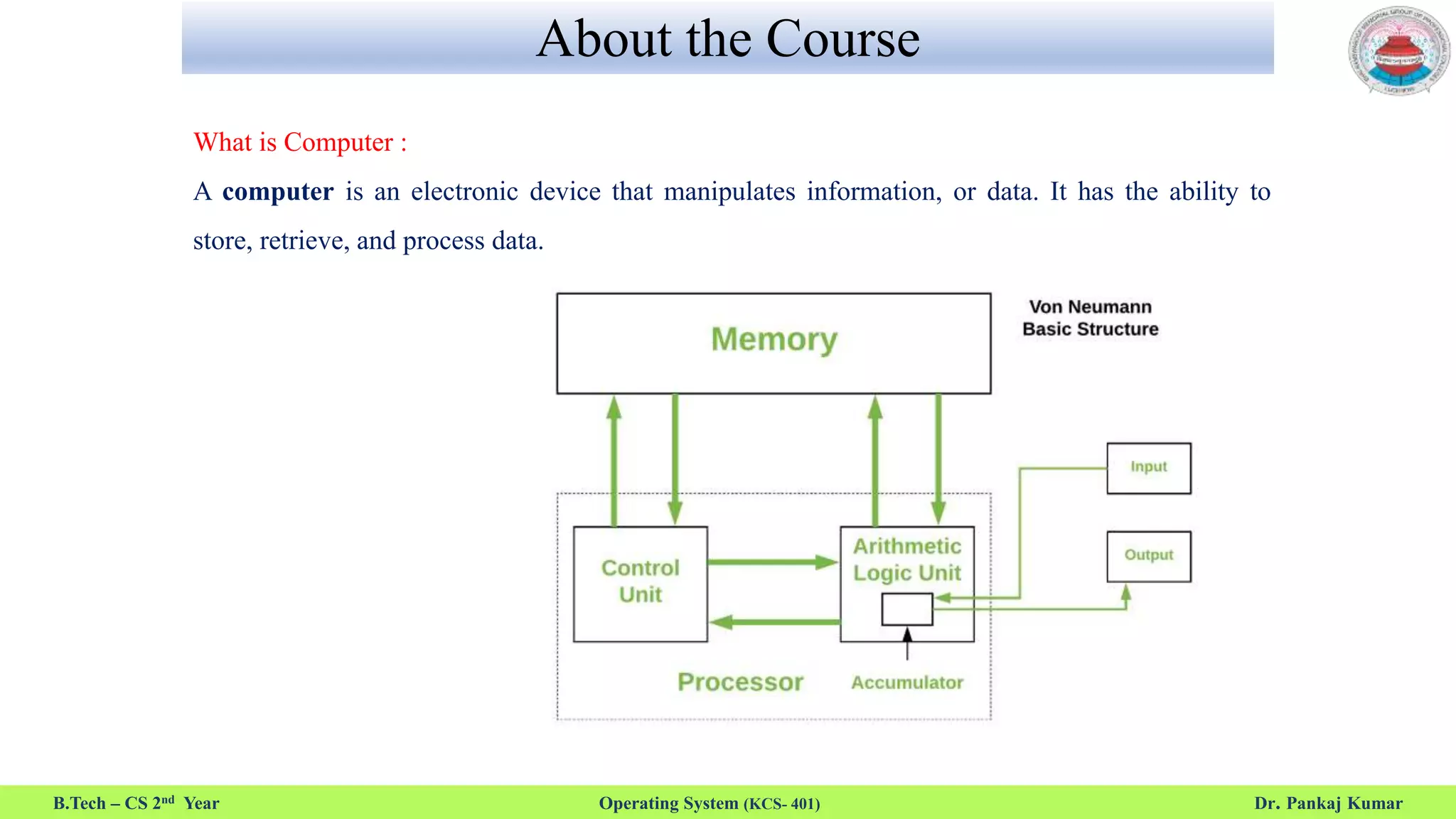 Operating System - Overview | PPT