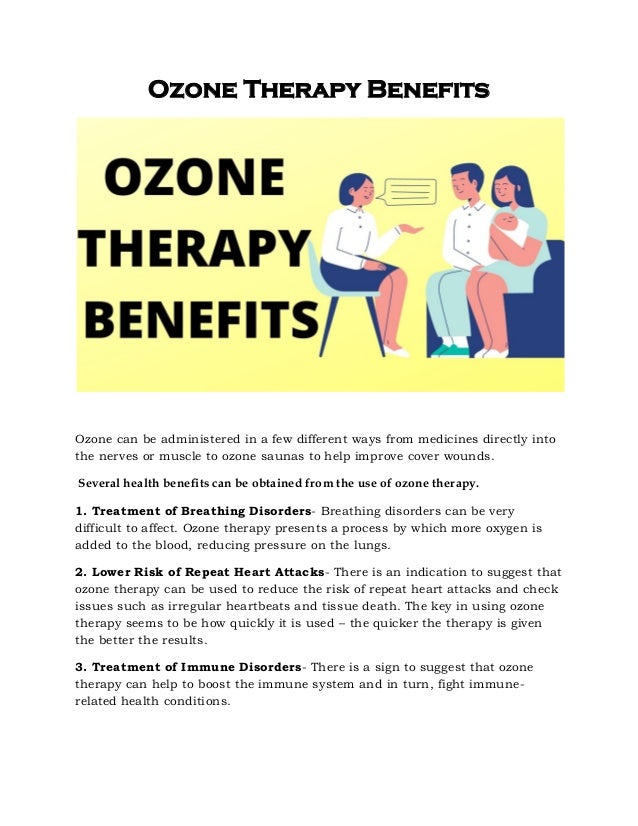 ozone therapy benefits