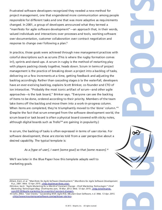 Agile marketing thesis picture