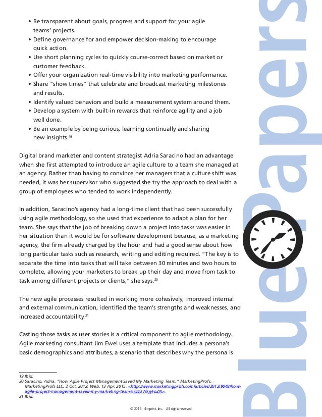 Agile marketing software image