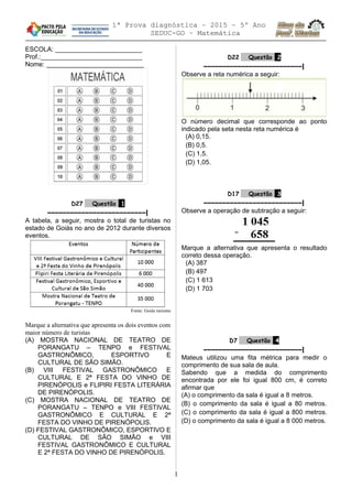 Informática na Escola - by Gika: (ATIVIDADE 17) 5º ano - Quiz D8 - Prof.  Warles (Matemática)