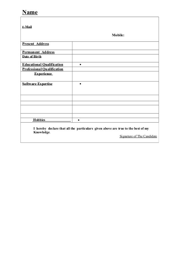 resume format resume address format