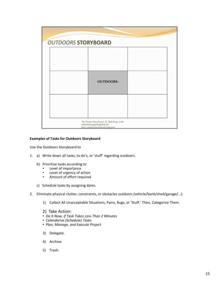 1-Page Life Management with Notes and Exercises
