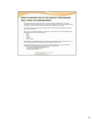 1-Page Life Management with Notes and Exercises