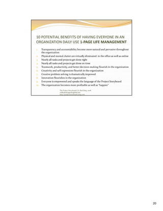 1-Page Life Management with Notes and Exercises