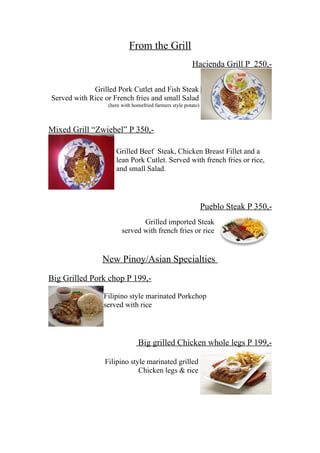 Stranded Shipscook inn Menu 2013 with photos | PDF