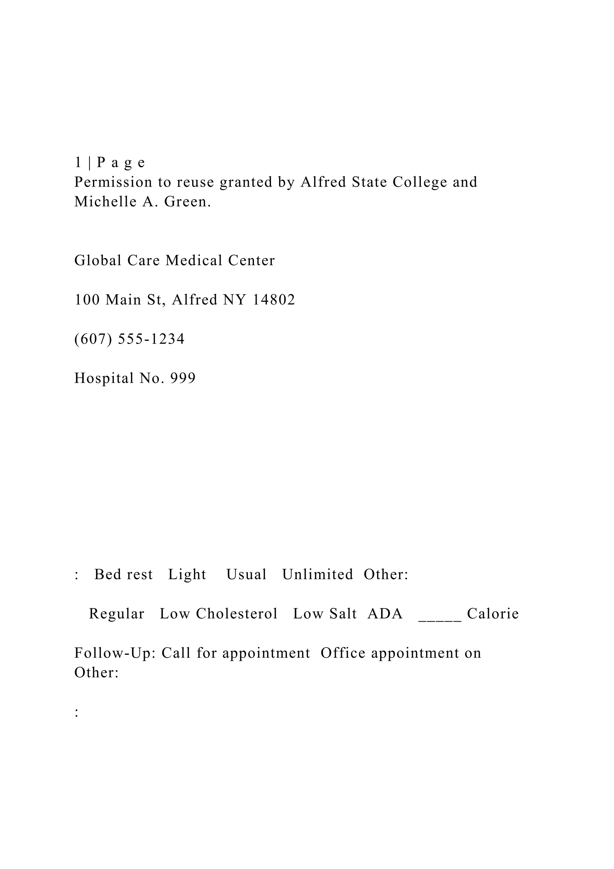 1 P a g e Permission to reuse granted by Alfred State Col.docx