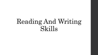 Reading and Writing Skills - Paragraph Development.pptx