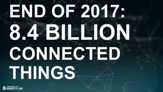 © 2017 ForgeRock. All rights reserved.
END OF 2017:
8.4 BILLION
CONNECTED
THINGS
 
