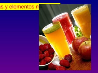 as y elementos minerales
 