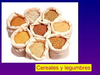 Cereales y legumbres
 