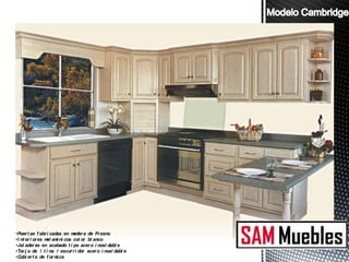 •Puer t as f abr i cadas en mader a de Fr esno
•I nt er i or es m am ni cos col or bl anco
                  el i
•Jal ader as en acabado t i po acer o i noxi dabl e
•Tar j a de 1 t i na 1 escur r i dor acer o i noxi dabl e
•C er t a de f or m ca
   ubi                i
 