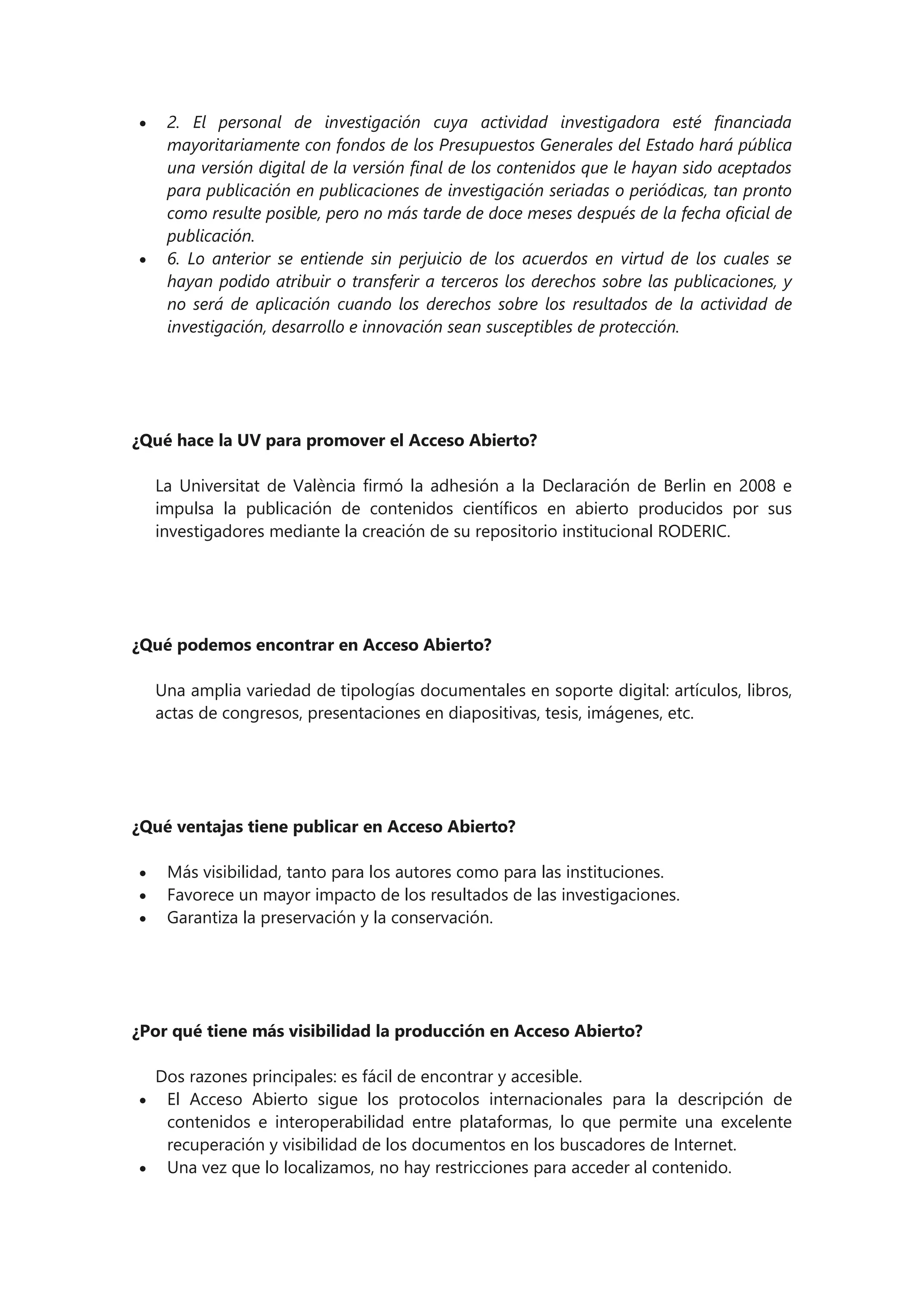 10 preguntas frecuentes sobre acceso abierto | PDF