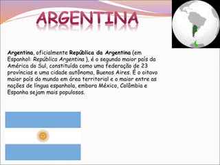 Países que falam Língua Espanhola na América Latina | PPTX
