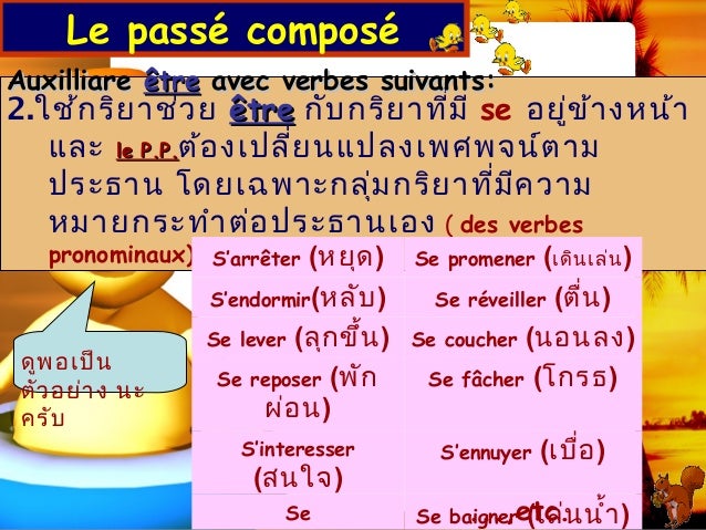 1 พื้นฐาน passe compose