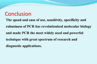 POLYMERASE CHAIN REACTION ( PCR) | PPT
