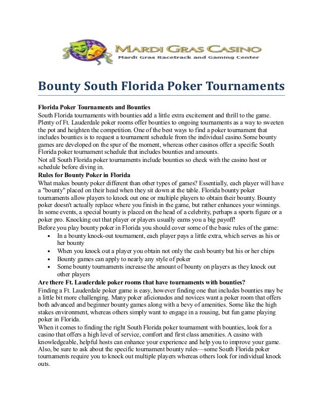 Poker Tournaments Ft Lauderdale Poker Tournaments Ft Lauderdale