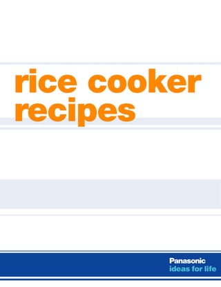 rice cooker 
recipes 
 
