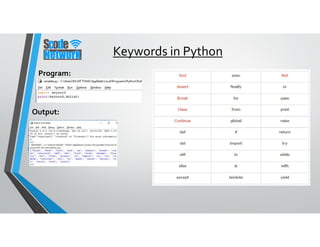 python course ppt pdf | PPT