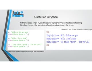 python course ppt pdf | PPT