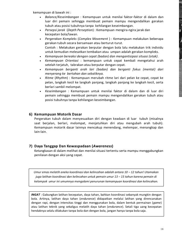 Kurikulum Sepak Bola Indonesia Bag 1