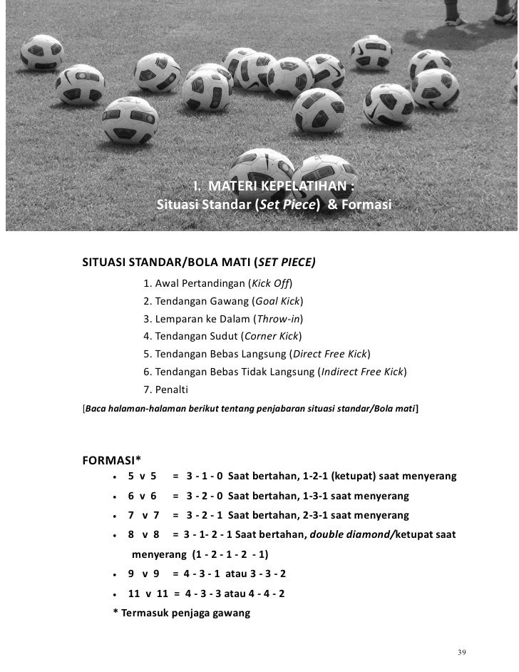 Kurikulum Sepak Bola Indonesia Bag 1