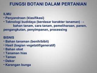 Botani 1 Pendahuluan | PPT