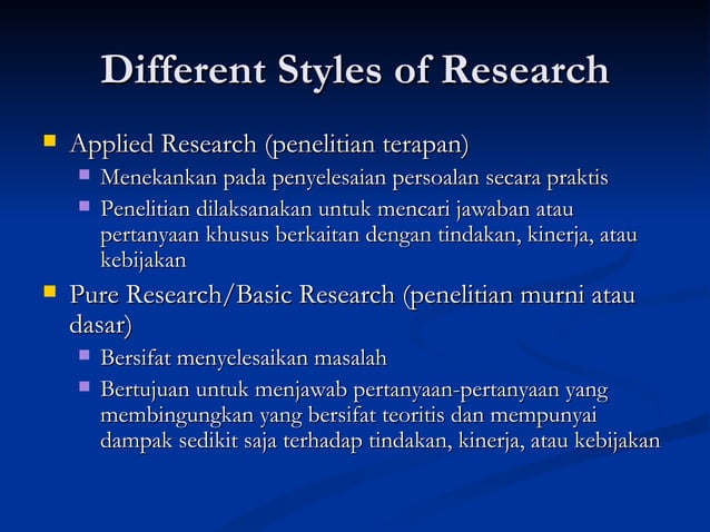 Pengertian Riset | PPT