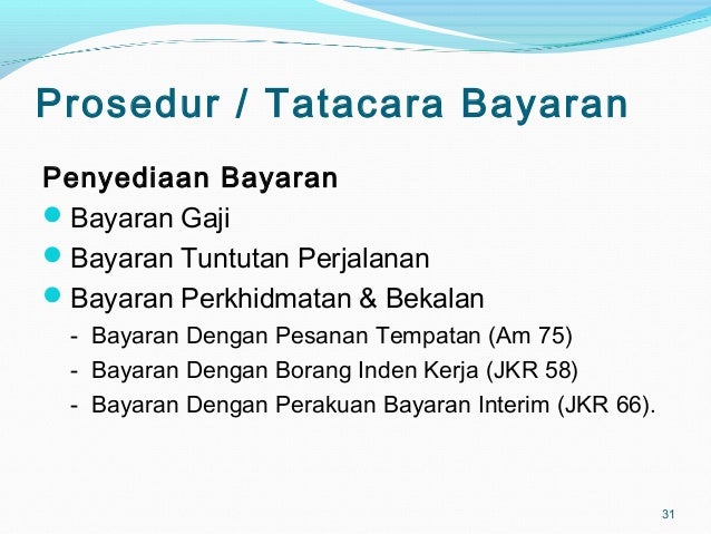 Pengurusan Perbelanjaan & Bayaran